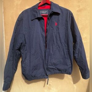 U.S. Polo Assn. Blue Red Bomber Jacket size L